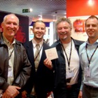 max3 crew & Barry Tomes at Midem